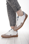 Białe sneakersy damskie skórzane T. Sokolski 224 WH/BLUE sportowe 