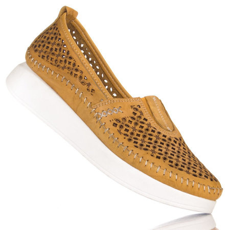 Półbuty damskie T. SOKOLSKI ARA 0712 żółte