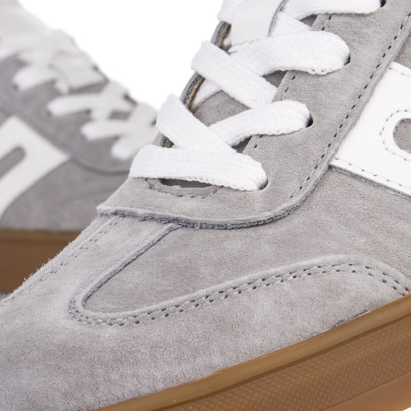 Szare sneakersy damskie Filippo DP6742/25 GR buty sportowe skórzane
