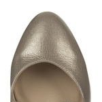 Złote sandałki skórzane Kotyl 7079 złoty ef buty taneczne damskie