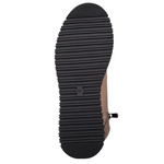 Skórzane Botki damskie Artiker 54C0786 capuccino beżowe ciepłe