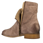 Zamszowe botki damskie Potocki 12745KH beżowe ocieplone wygodne