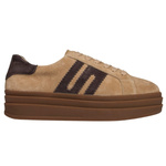 Beżowe sneakersy zamszowe Venezia V408-00392 skórzane sportowe