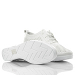 Białe półbuty ażurowe na koturnie T. Sokolski AMI W26-150 skórzane