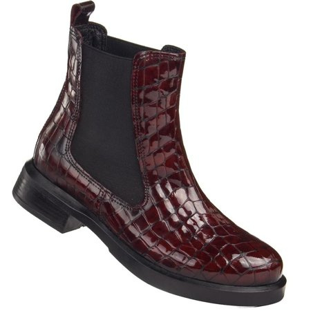 Botki damskie Venezia 1142 502 bordo