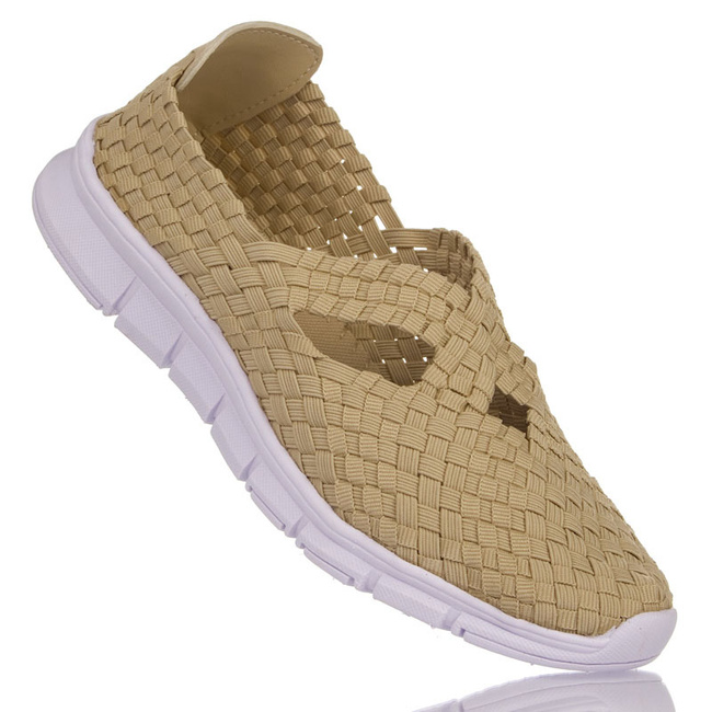 Półbuty damskie wsuwane elastyczne Artiker 56C1286 sand beżowe