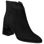 Zamszowe Botki damskie D&A S.Barski MR52-131 czarne ocieplone