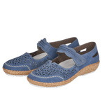 Sandały skórzane Rieker 44896-15 blue