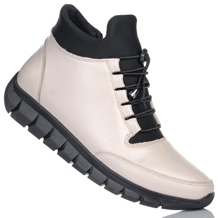 Botki damskie Artiker 53C0825 beż