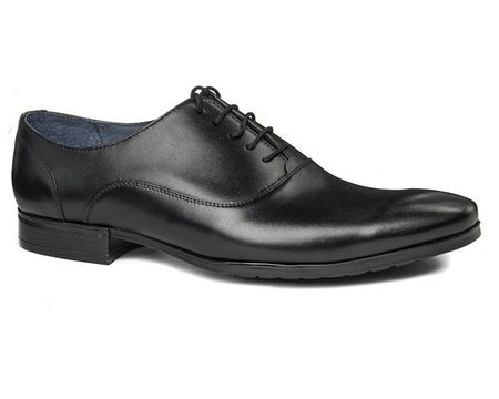 Półbuty oxfordy Moskała 660 czarny rustic
