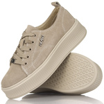 Sneakersy Filippo DP6122 TP beżowe skórzane