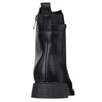 Czarne eleganckie botki damskie Filippo DBT7200/25 BK skórzane ocieplone