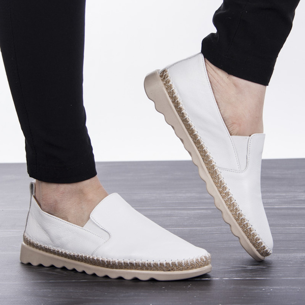 Półbuty Artiker 54C0642 white białe skóra