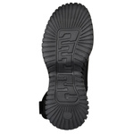 Czarne botki damskie Filippo DBT7163/25 BK skórzane ze stretchem