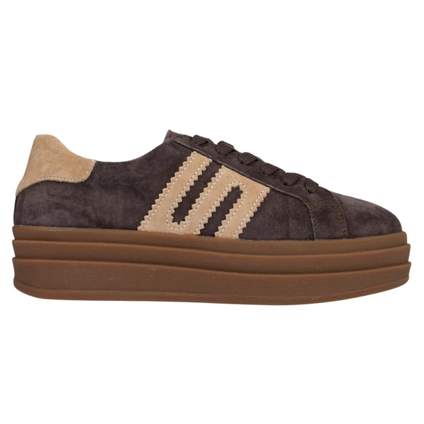 Brązowe sneakersy zamszowe Venezia V408-00392 skórzane sportowe