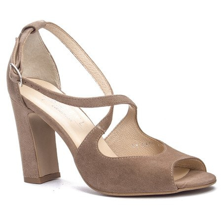 Sandałki Kotyl 5905 BEŻ ZAMSZ