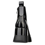 Zamszowe Botki damskie na koturnie D&A S.Barski MR52-106 czarne