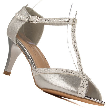 Sandały damskie Filippo DS1360/22 SI srebrny