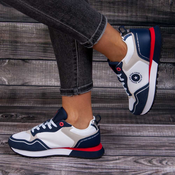 Sneakersy Big Star LL274538 biały/granat
