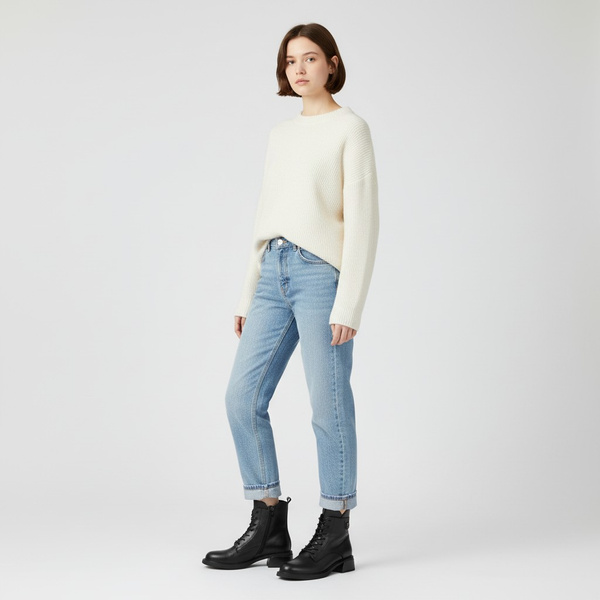 Skórzane trzewiki damskie Filippo DBT7369/25 BK czarne ocieplone