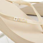 Piankowe Japonki damskie Big Star RR274A551 beżowe lekkie na lato