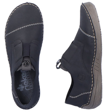 Półbuty damskie Rieker 52579-00 black