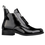 Eleganckie Botki lakierowane S.Barski HY52-525 czarne ocieplone