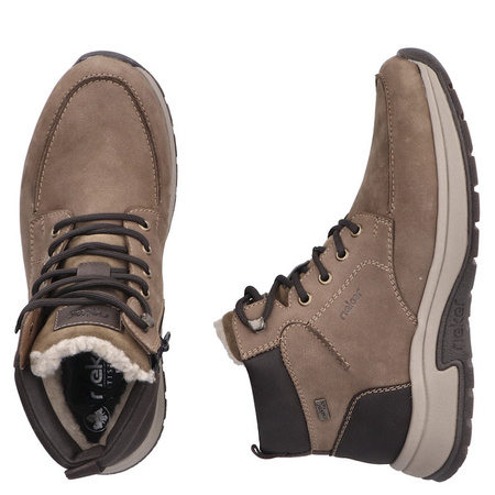 Botki męskie Rieker 11020-24 brown skóra