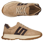Beżowe sneakersy zamszowe Venezia V408-00396 skórzane sportowe
