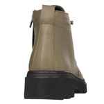 Skórzane Trzewiki T.Sokolski OG 2896 Khaki zielone gruba podeszwa