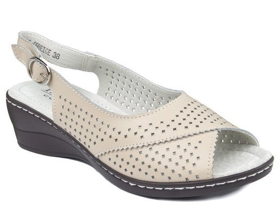 Sandały T. SOKOLSKI LIN L20-09 Beige beżowe