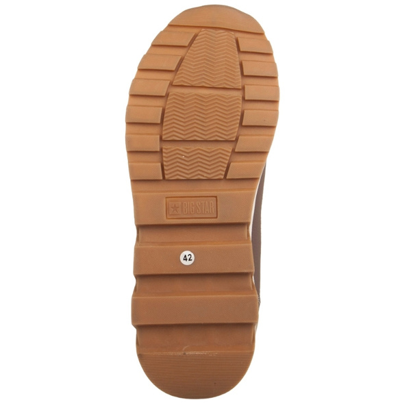 Trapery męskie Big Star SS174251 camel ciepłe trekkingi zimowe