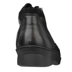 Skórzane botki damskie Axel 4513 czarne tęgość H na haluksy