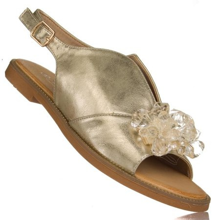 Sandały damskie Filippo DS4622 GO złote