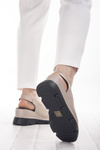 Sandały na koturnie beżowe damskie T.Sokolski L25-249 beige