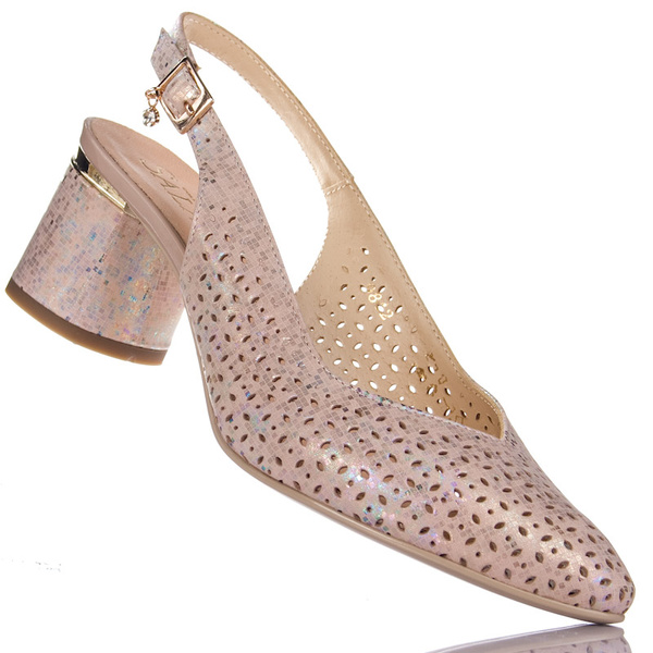 Sandały Sala 9842 1169 złoty skóra