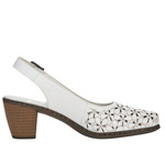 Sandały skórzane Rieker 40981-80 white