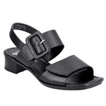 Sandały skórzane Rieker 62663-01 black