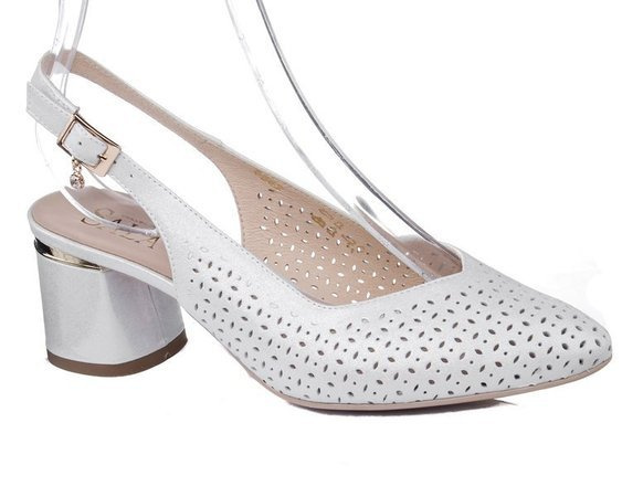 Sandały Sala 9842 1878 biała perła