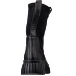 Czarne botki damskie Filippo DBT7163/25 BK skórzane ze stretchem