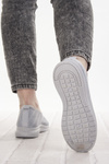 Sneakersy materiałowe damskie Potocki 16330GR szare buty slip-on