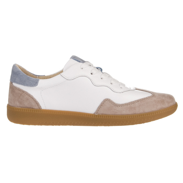 Białe sneakersy damskie skórzane T. Sokolski 224 WH/BLUE sportowe 