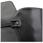 Czarne botki na obcasie damskie Filippo DBT7377/25 skórzane ocieplone