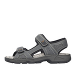 Sportowe sandały męskie Rieker 26156-47 grey szare wygodne