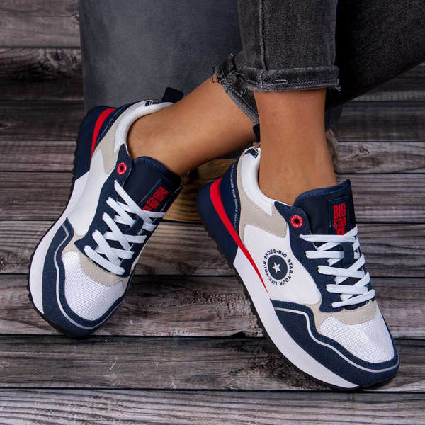 Sneakersy Big Star LL274538 biały/granat