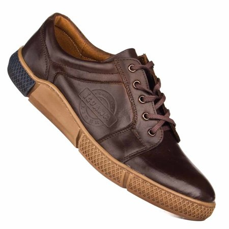 Półbuty męskie skórzane Iguana 352A-468 brąz