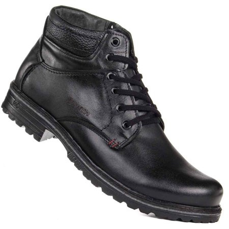 Botki męskie skórzane Abis 1970W czarne