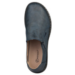 Buty na szerokie stopy damskie Potocki 90352NV półbuty ze skórzaną wkładka