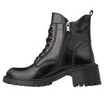 Skórzane trzewiki damskie Filippo DBT7133/25 BK czarne z motylkiem