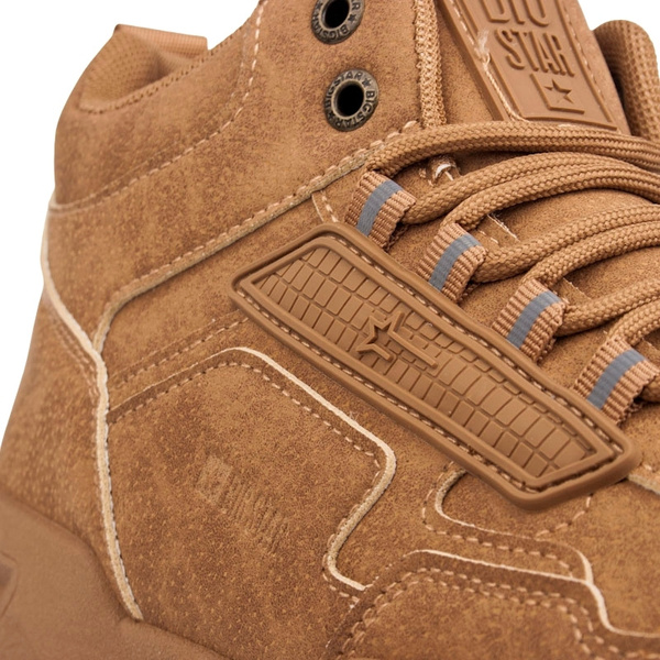 Sneakersy zimowe męskie Big Star SS174281 brązowe lekkie wygodne